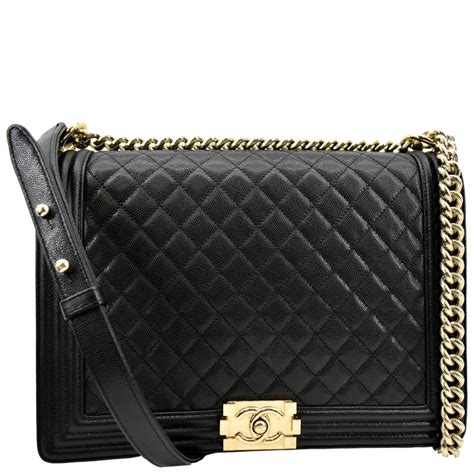 chanel boy bag black caviar leather|What I Wear on Repeat: My Chanel Boy Bag .